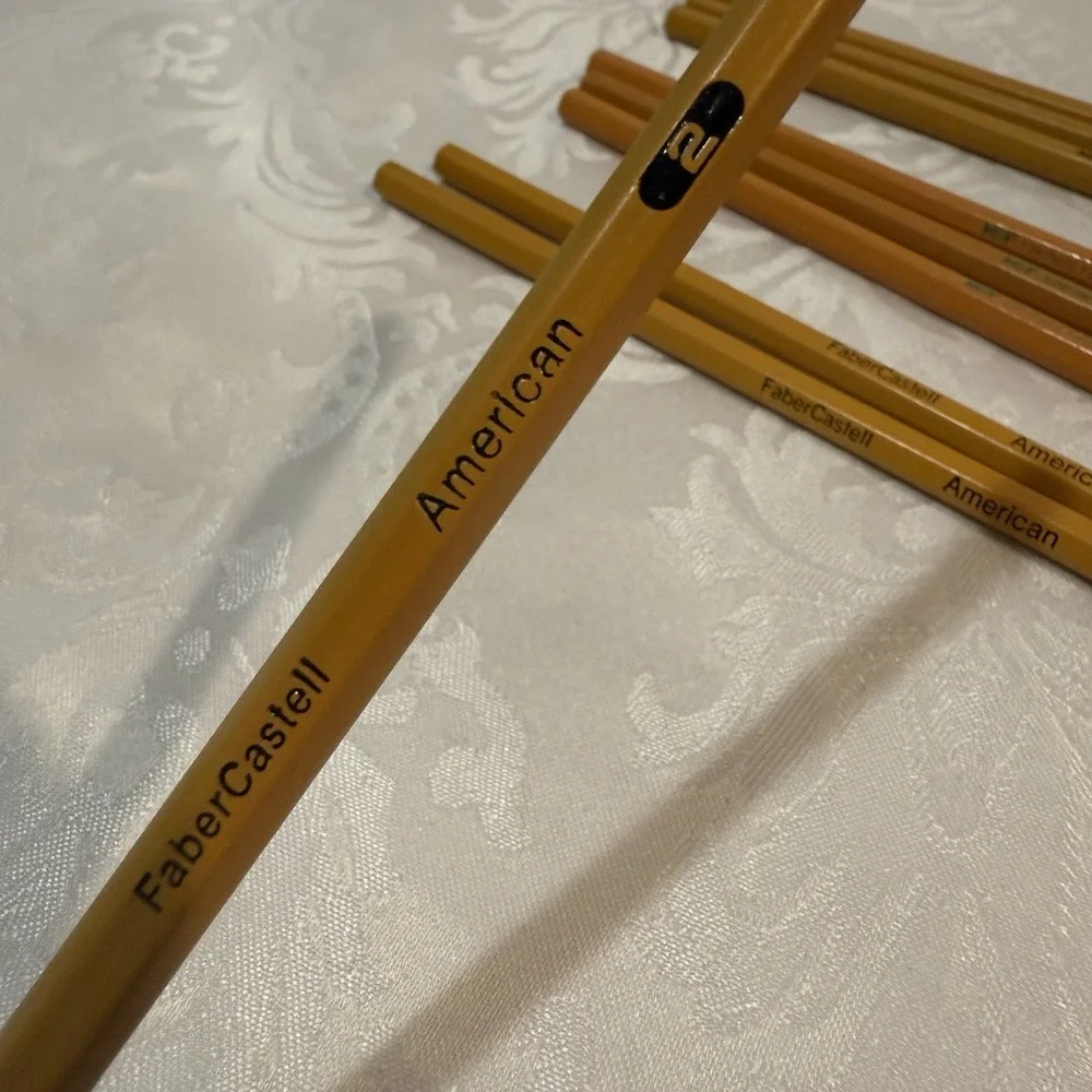Vintage Faber Castell 3 + Eberhard Faber 6 Pencils #2
